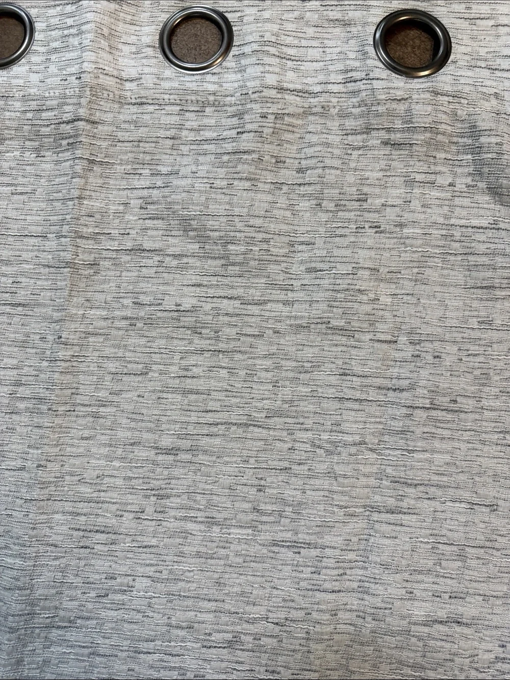 Textured Grommet Top Curtain Panel - Light Gray by Grayson Linen